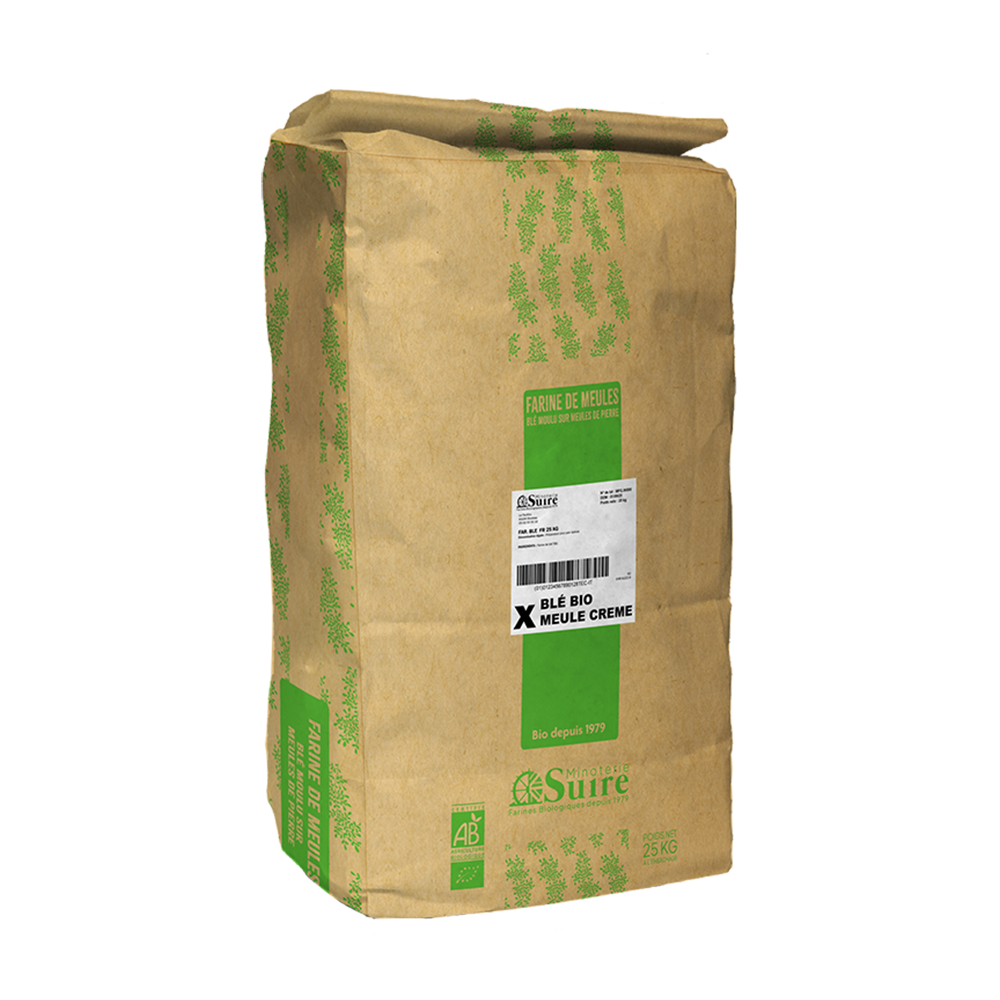 Farine blé bio meule crème T80