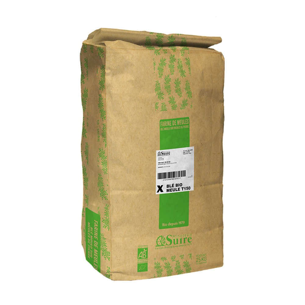 Farine blé bio meule T150