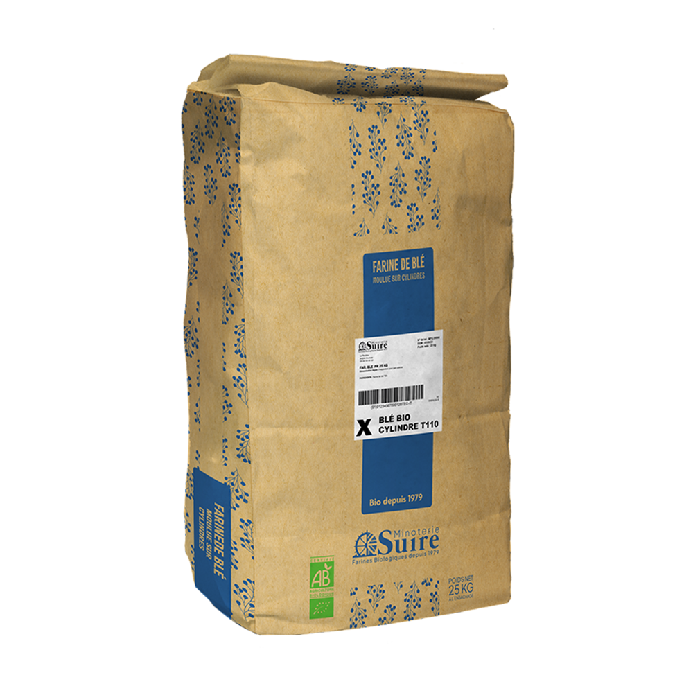 Farine blé bio cylindre T110