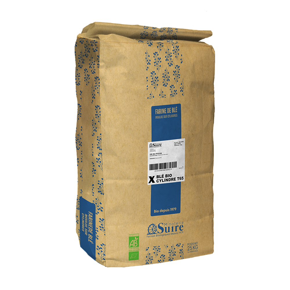 Farine blé bio cylindre T65